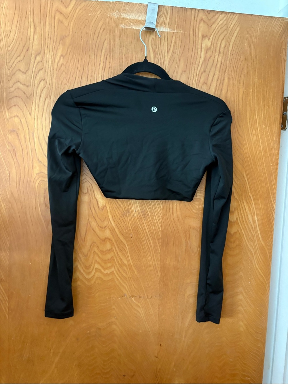 LULULEMON Black Long-Sleeve Cropped yoga Shrug S